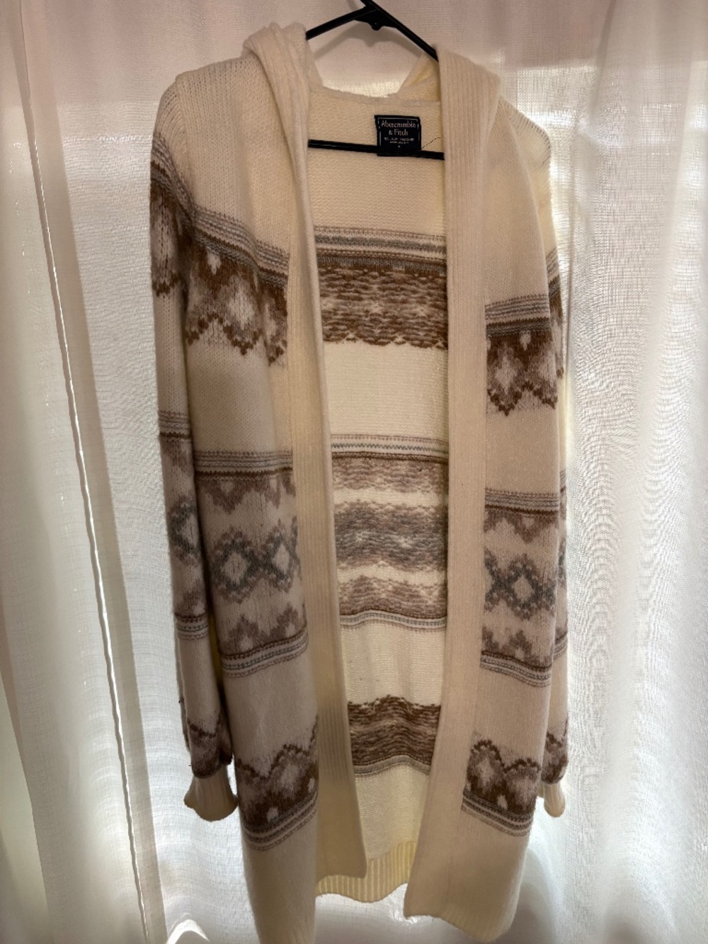 Abercrombie & Fitch hooded long cardigan